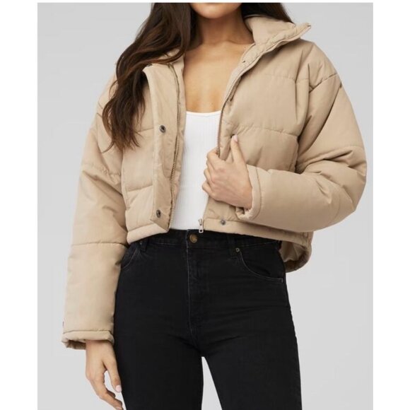 The Fifth Label Jackets & Blazers - The Fifth Label Remake Tan Cropped Puffer Jacket Size XS